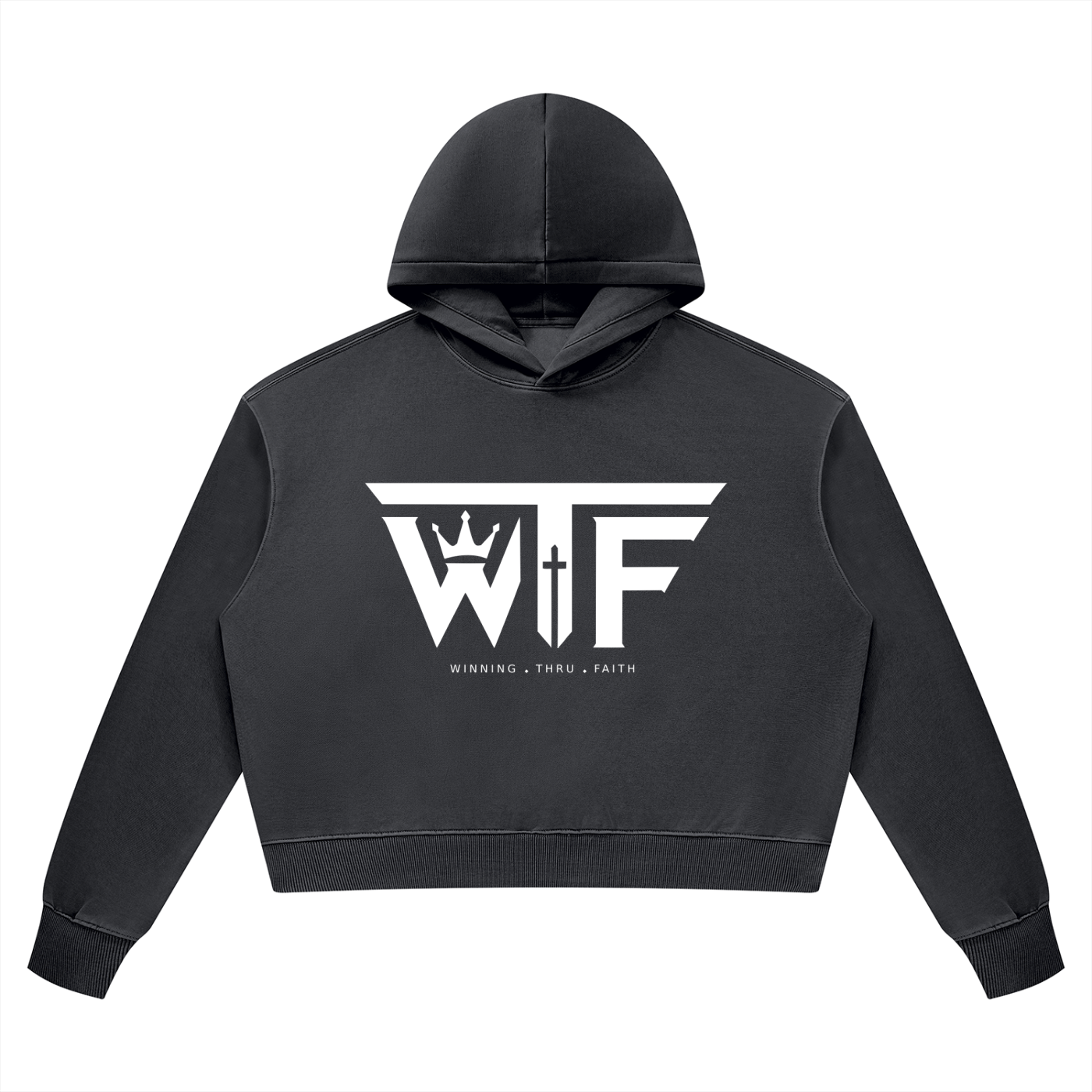 Winning Thru Faith Women’s Vintage Wash Heavyweight Hoodie