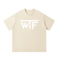 Winning Thru Faith Unisex Oversized T-Shirt White Logo, product view 1