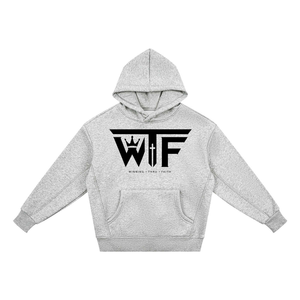 Winning Thru Faith Kids’ Fleece Hoodie, product view 3