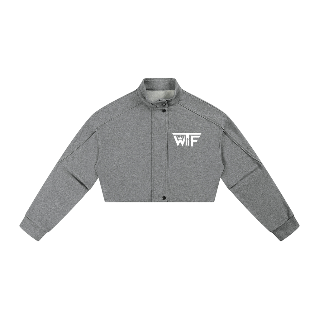 Winning Thru Faith Women’s Button-Front Cropped Jacket, product view 3