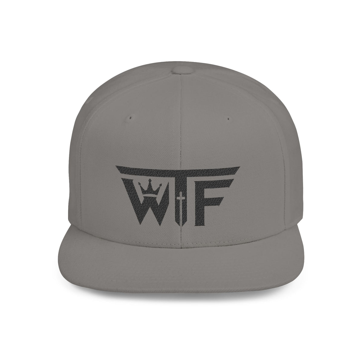 Winning Thru Faith Crown Cross Flat Bill Snapback Hat Urban Streetwear Cap, product view 2