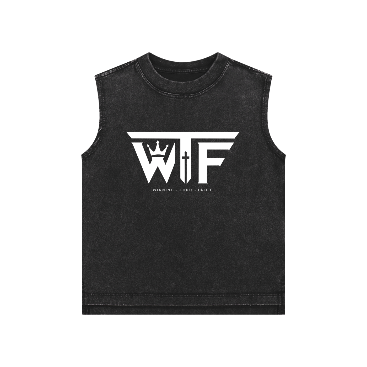 Winning Thru Faith Snow-Washed Kids’ Tank Top