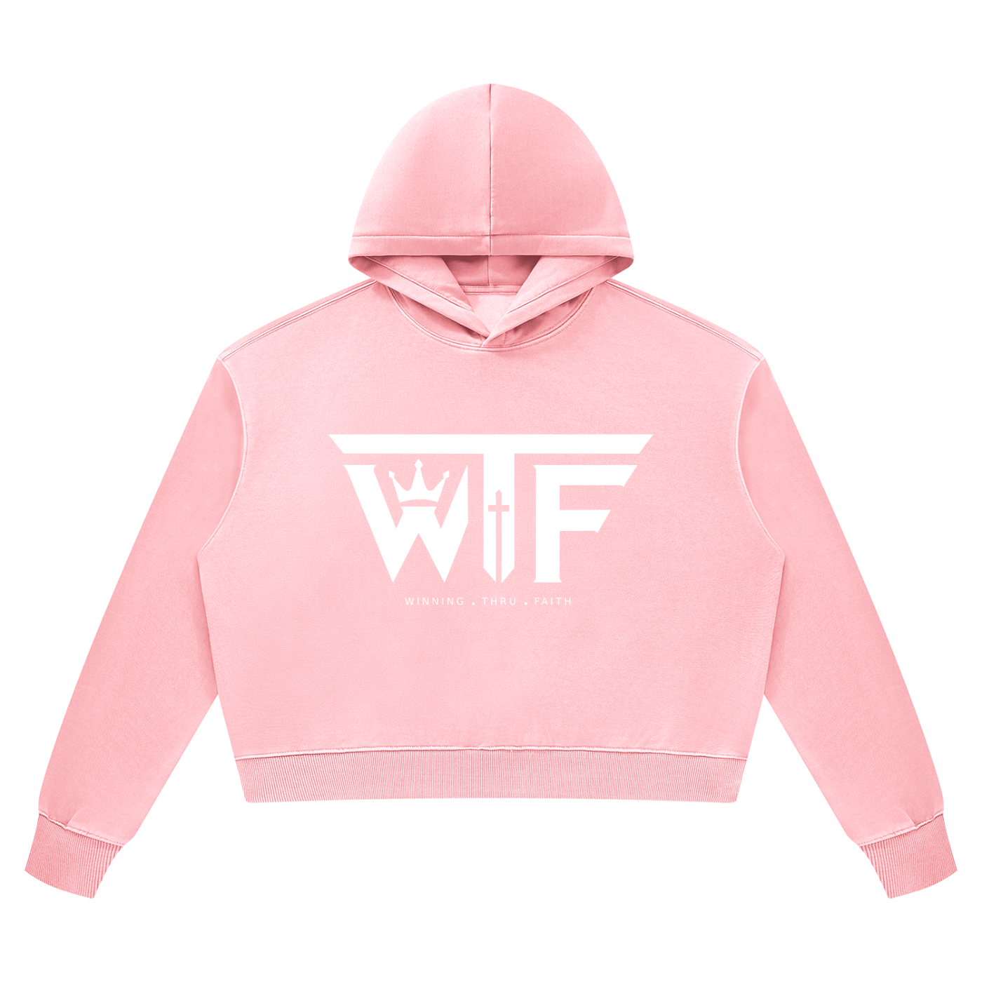 Winning Thru Faith Women’s Vintage Wash Heavyweight Hoodie