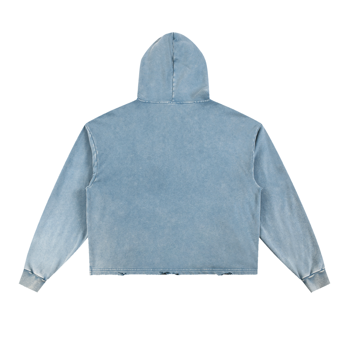 Winning Thru Faith Unisex Vintage-Washed Frayed-Hem Hoodie, product view 6