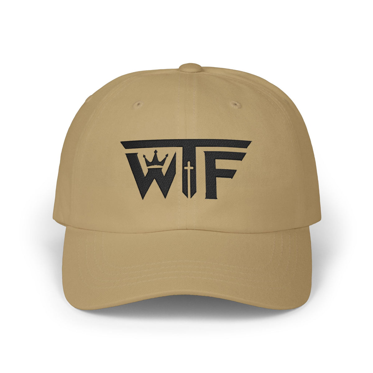 Winning Thru Faith Crown & Cross Embroidered Dad Cap, product view 3