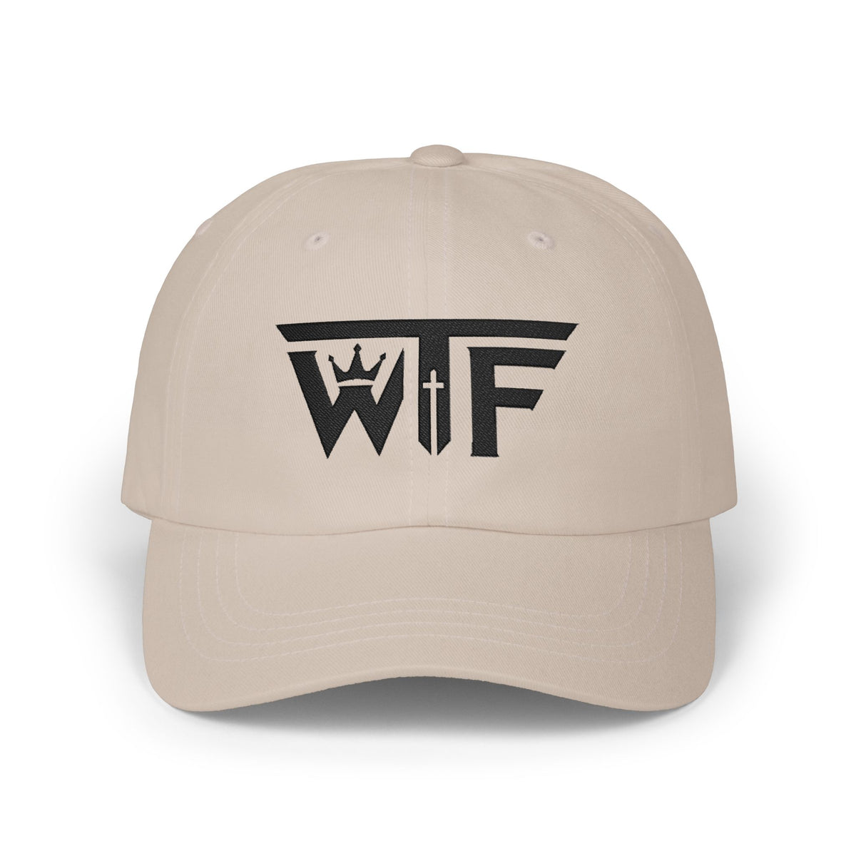Winning Thru Faith Crown & Cross Embroidered Dad Cap, product view 2