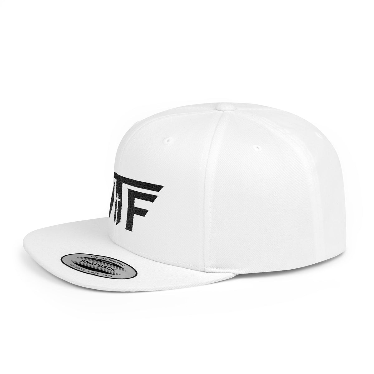 Winning Thru Faith Crown Cross Flat Bill Snapback Hat Urban Streetwear Cap, product view 6