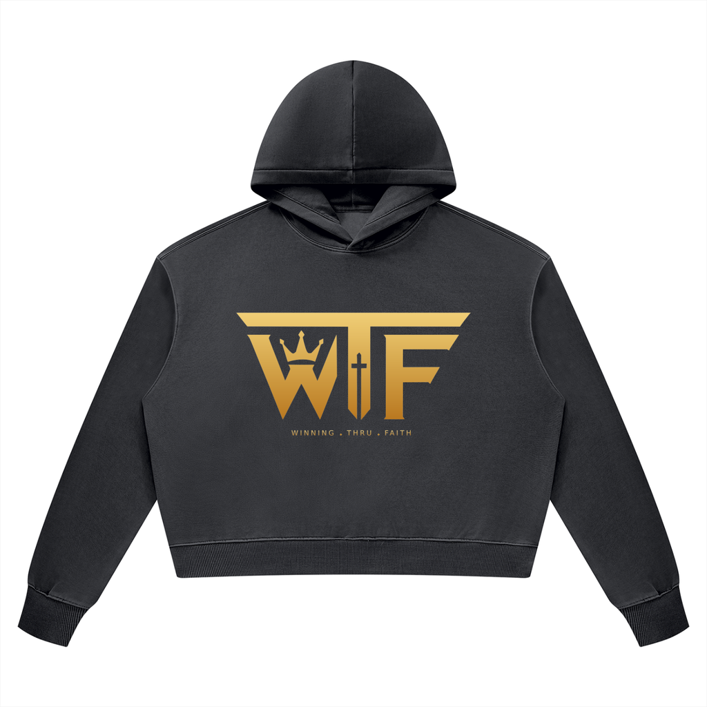 Winning Thru Faith Women’s Vintage Wash Heavyweight Hoodie