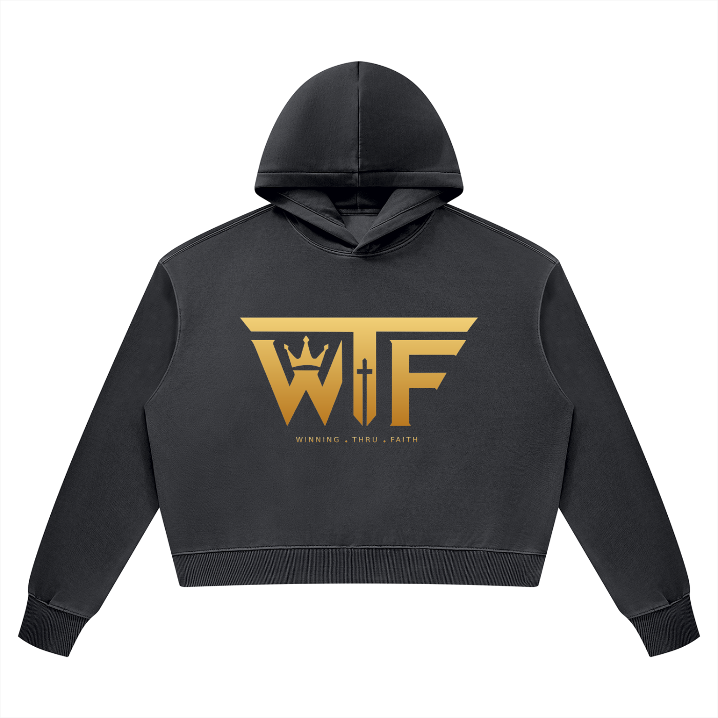 Winning Thru Faith Women’s Vintage Wash Heavyweight Hoodie