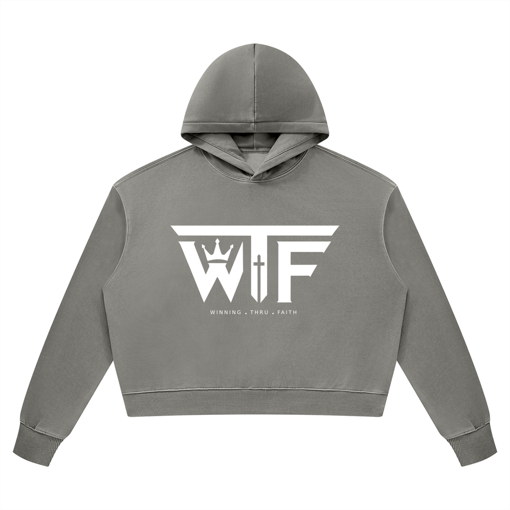 Winning Thru Faith Women’s Vintage Wash Heavyweight Hoodie