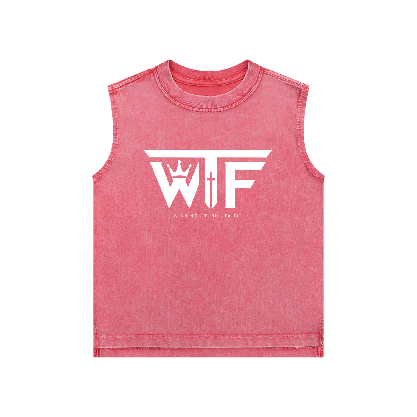 Winning Thru Faith Snow-Washed Kids’ Tank Top