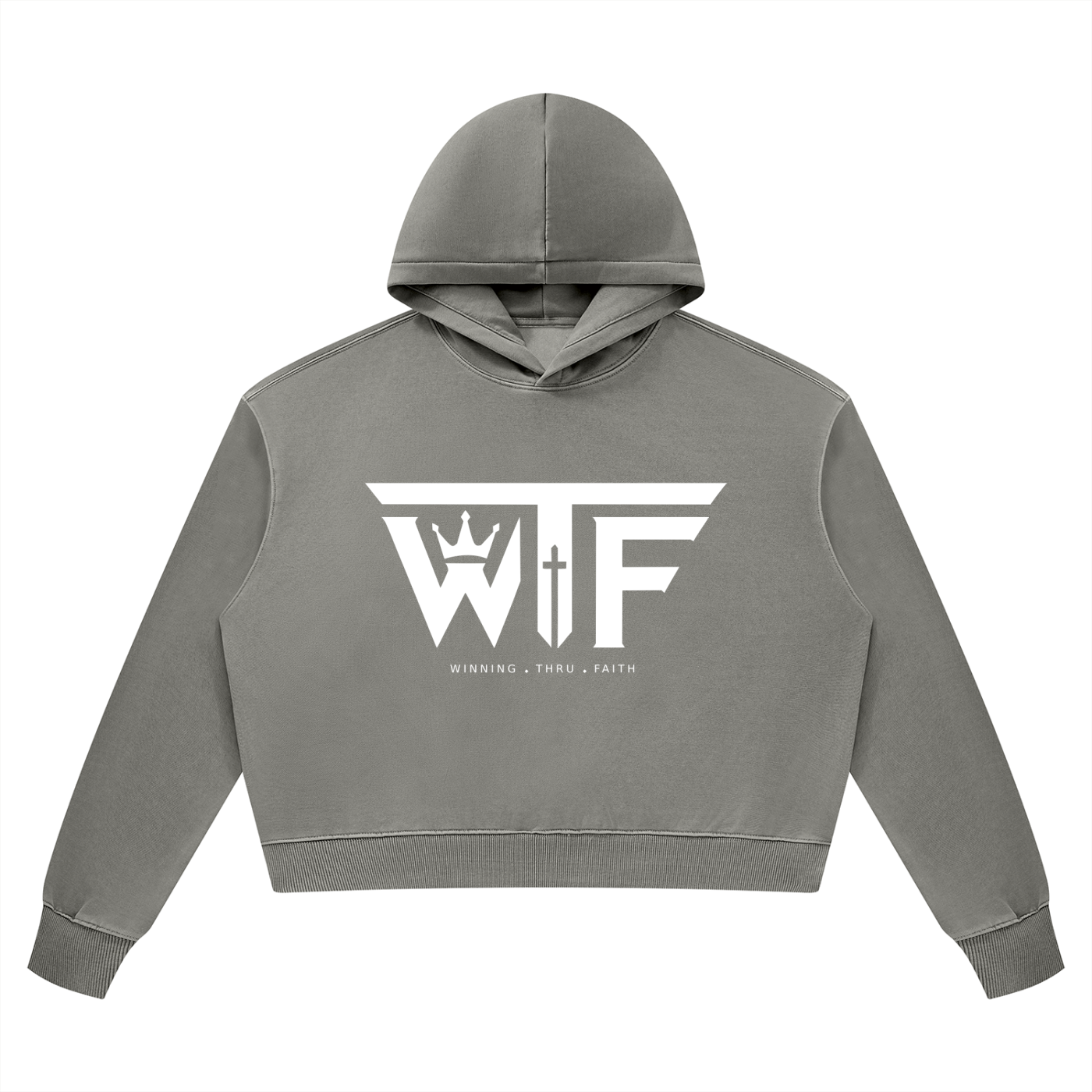 Winning Thru Faith Women’s Vintage Wash Heavyweight Hoodie