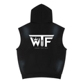 Winning Thru Faith Unisex Vintage-Wash Sleeveless Hoodie, product view 2