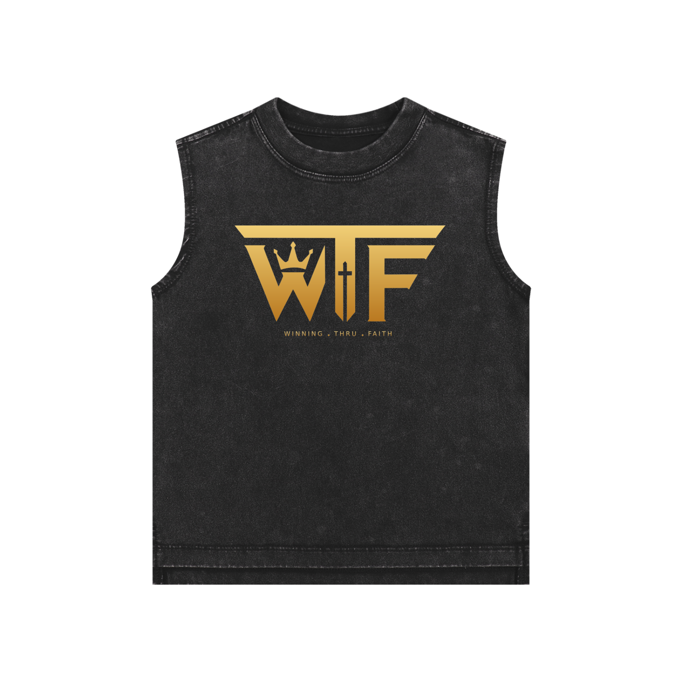 Winning Thru Faith Snow-Washed Kids’ Tank Top