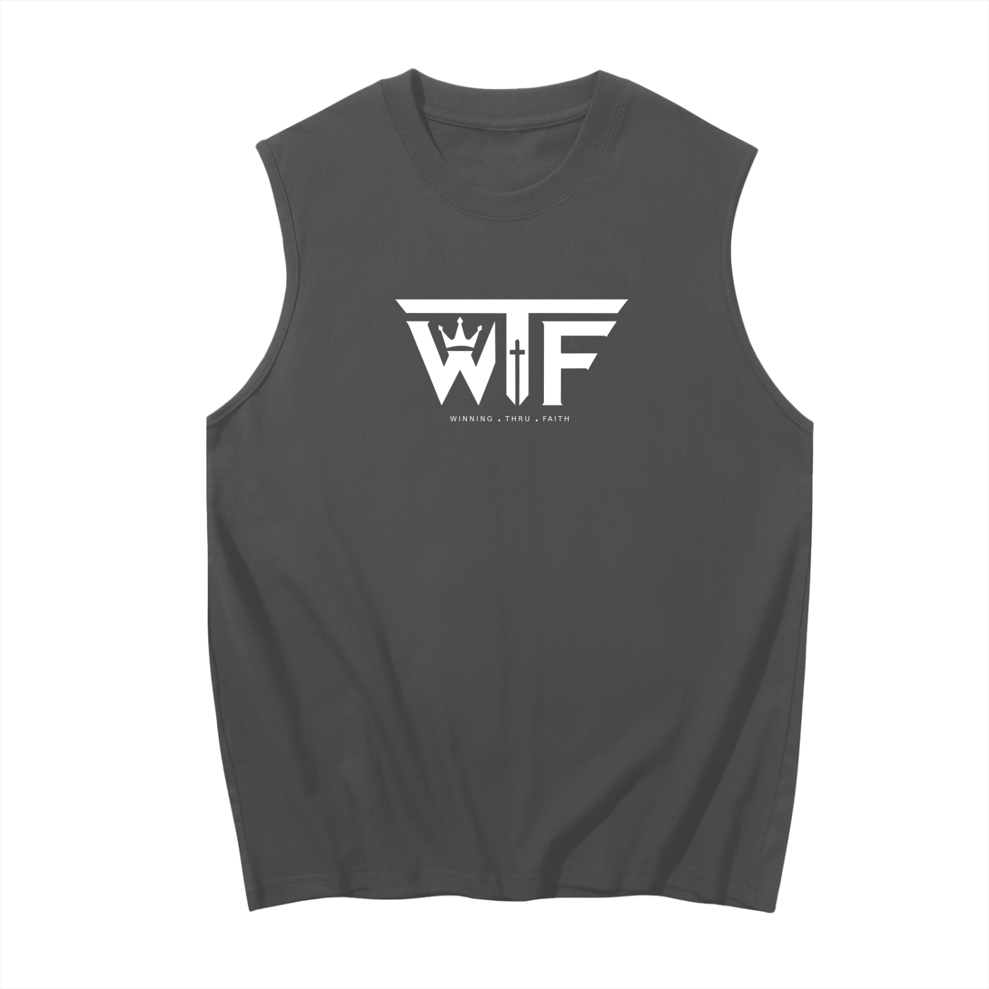 Winning Thru Faith Men’s Sleeveless Cotton Tank Top