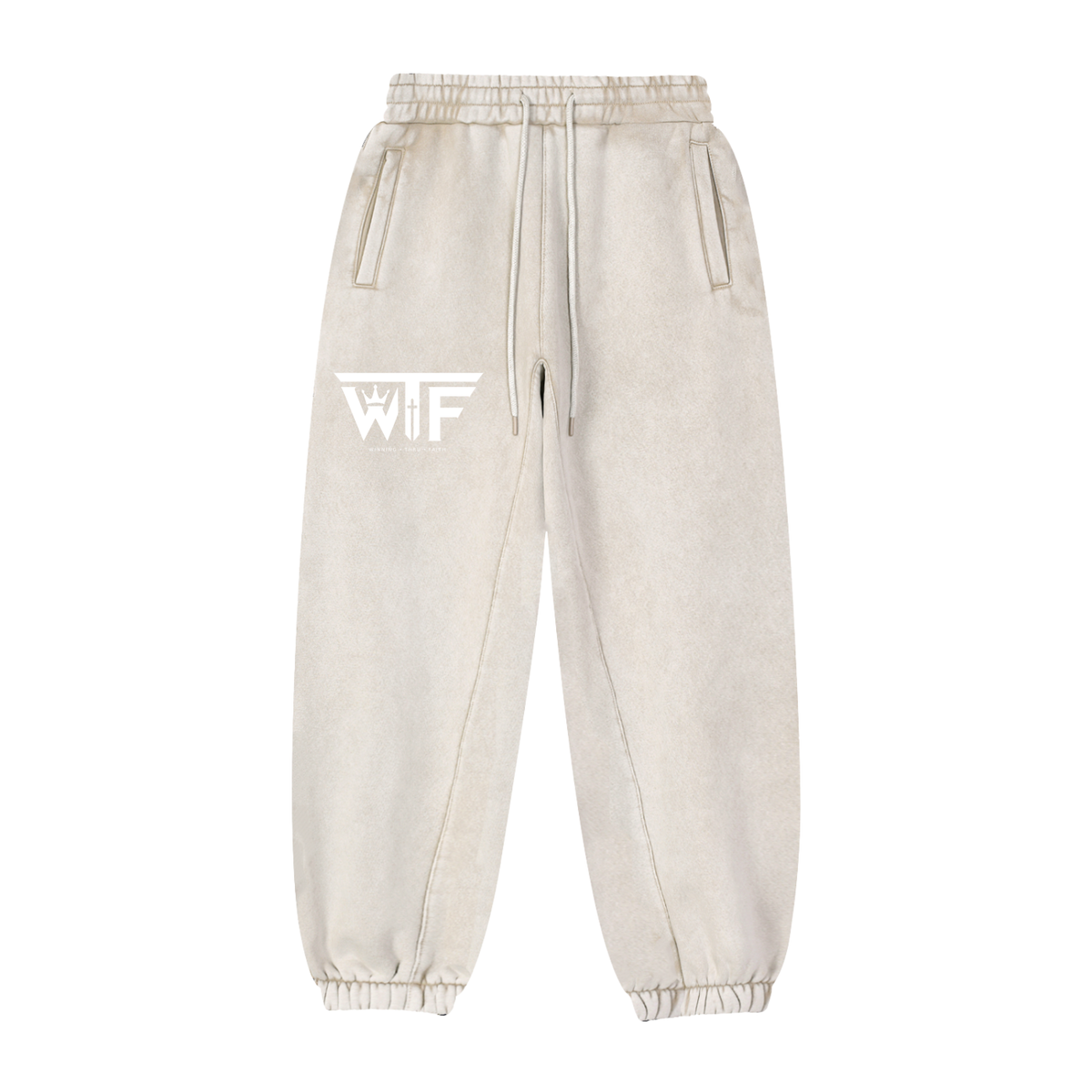 Winning Thru Faith Fleeced Jogger Sweatpants, product view 3