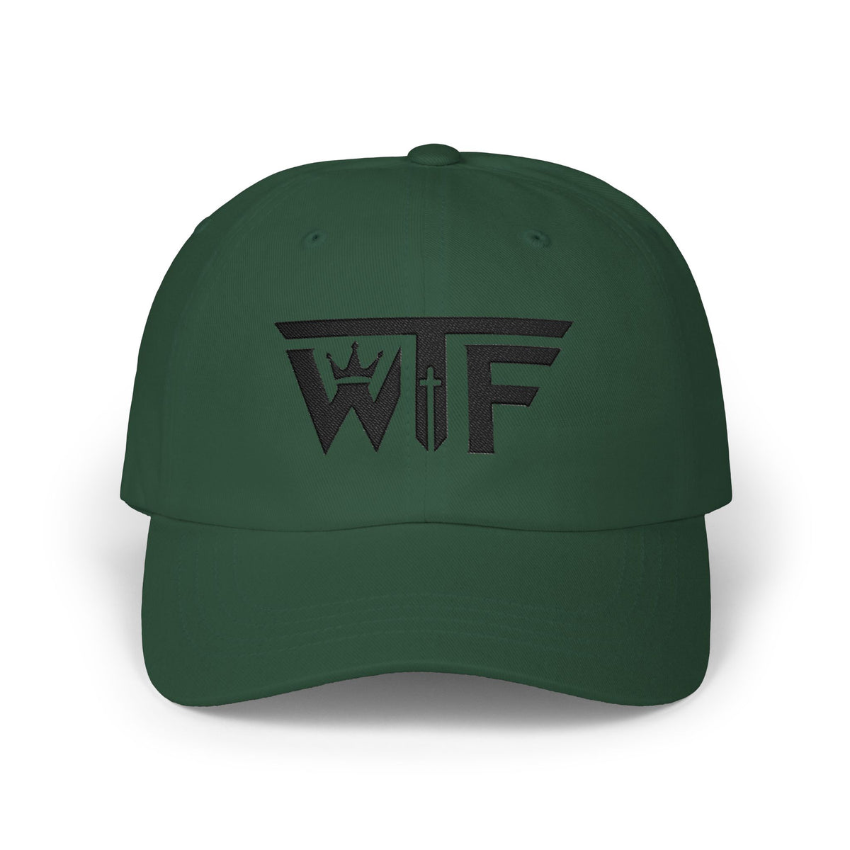 Winning Thru Faith Crown & Cross Embroidered Dad Cap, product view 5
