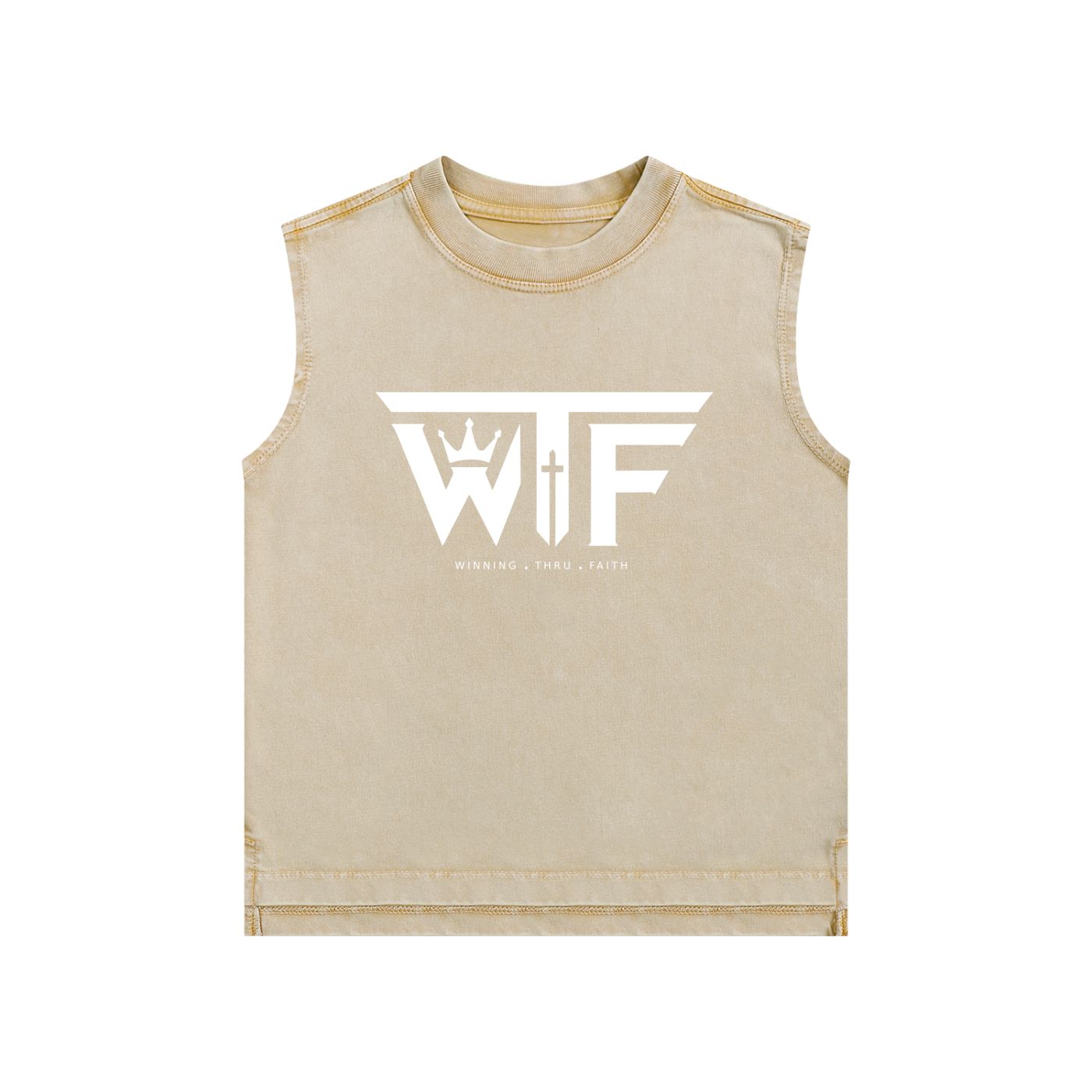 Winning Thru Faith Snow-Washed Kids’ Tank Top