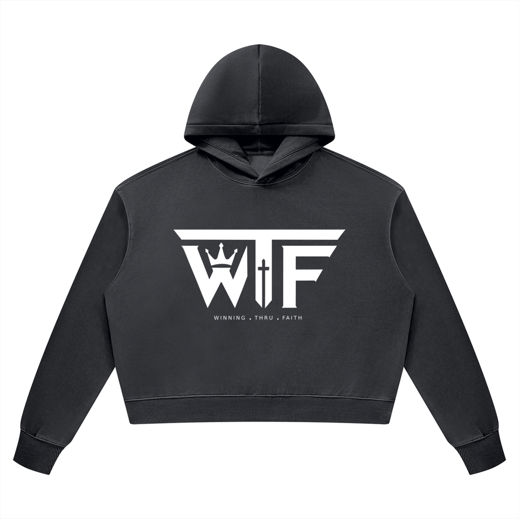Winning Thru Faith Women’s Vintage Wash Heavyweight Hoodie