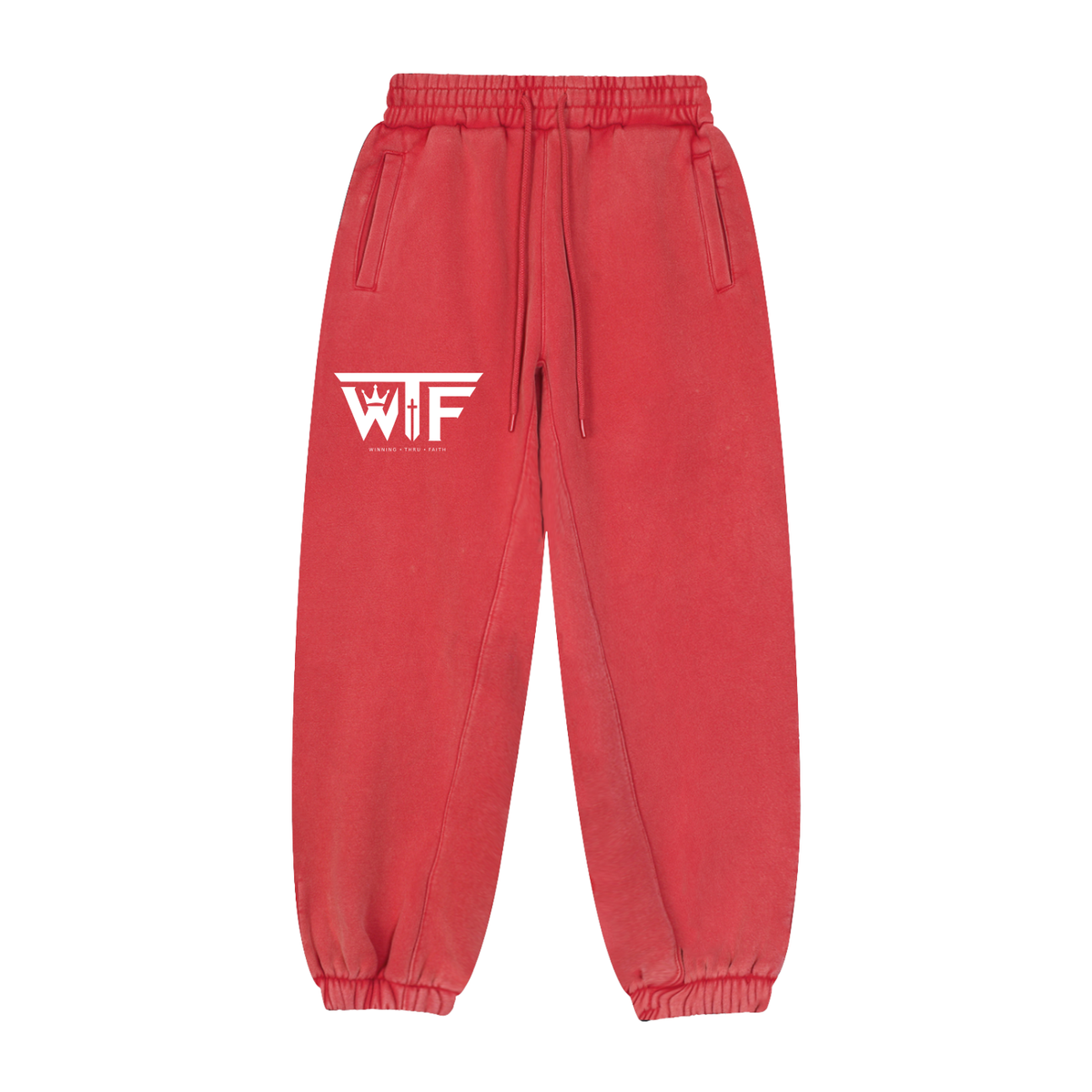 Winning Thru Faith Fleeced Jogger Sweatpants, product view 2