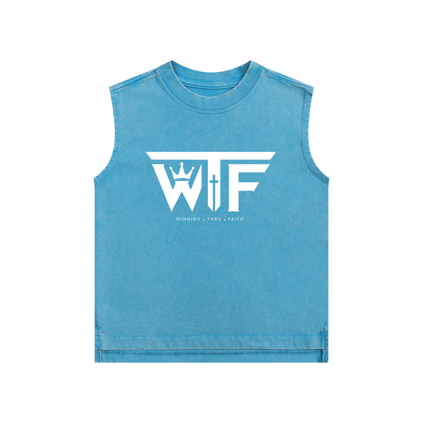 Winning Thru Faith Snow-Washed Kids’ Tank Top