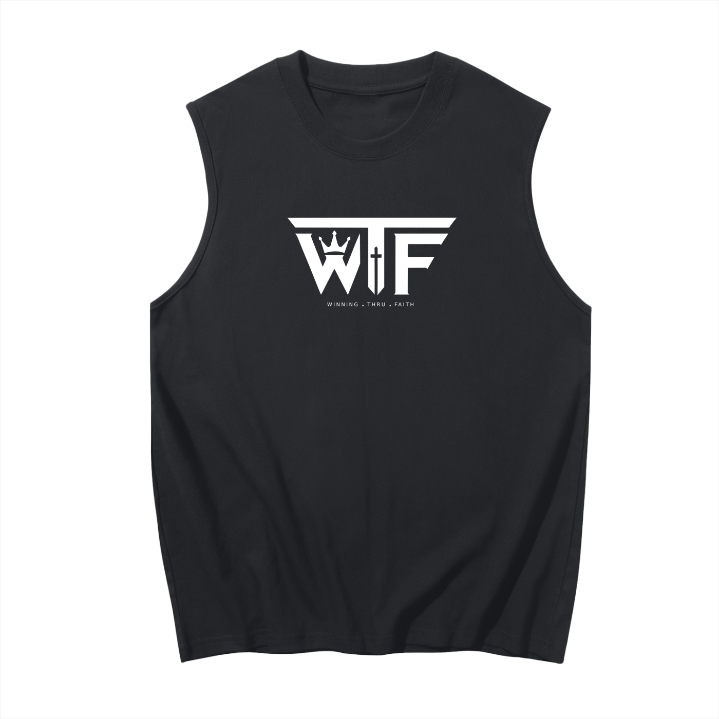Winning Thru Faith Men’s Sleeveless Cotton Tank Top