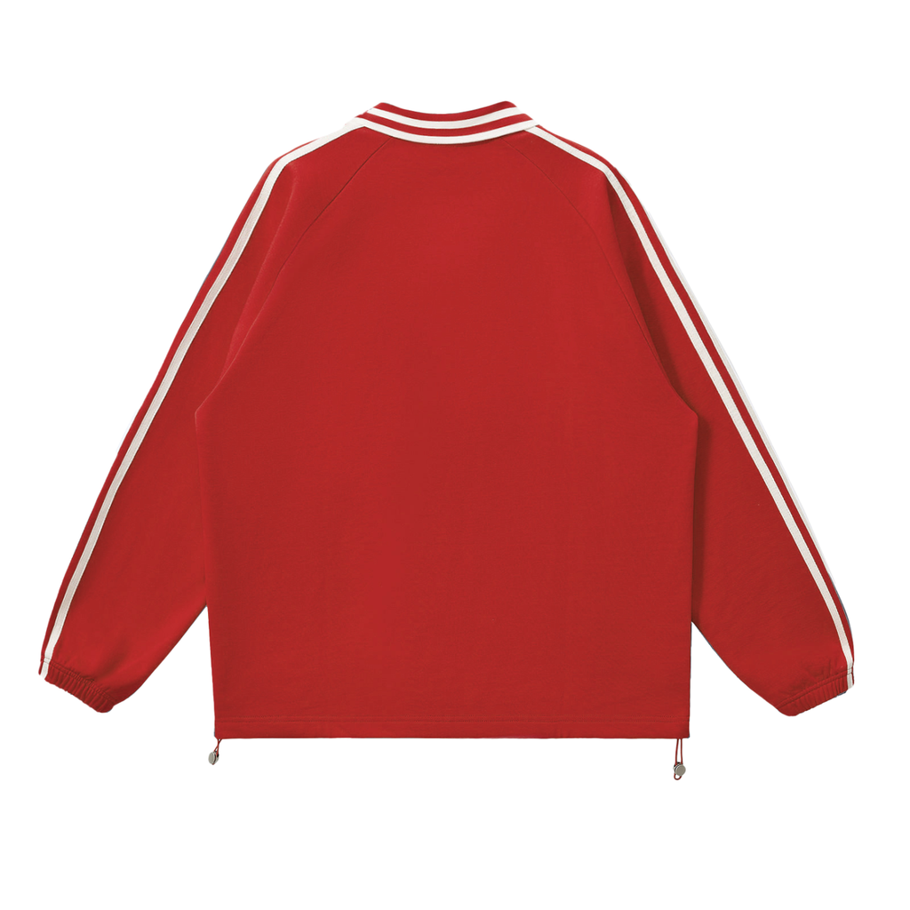 Winning Thru Faith Unisex Contrast-Stripe Collar Sweatshirt, product view 4